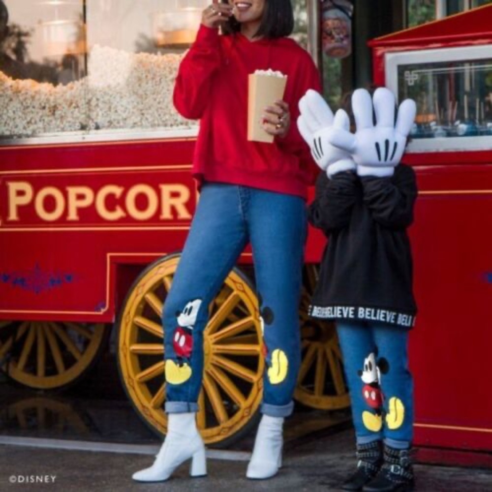 Disney Jeans Leggings size S Calzedonia Italy Mickey Mouse